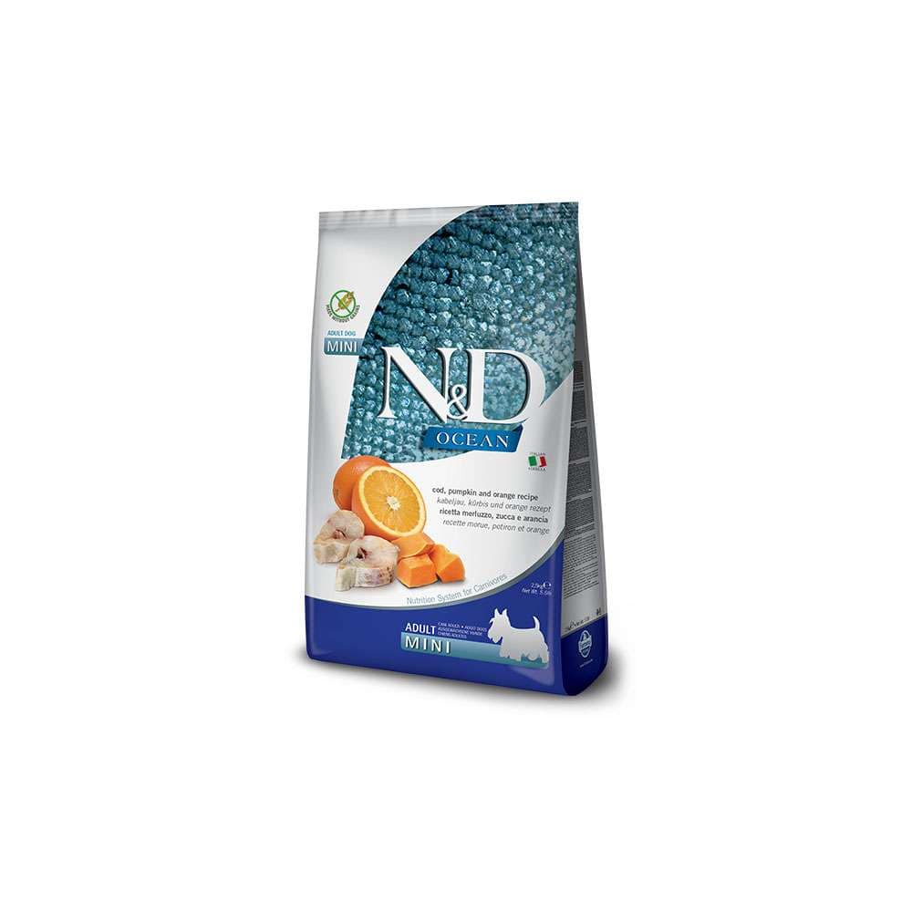 N&D Ocean Dog Merluzzo, Zucca E Arancia Adult Mini Kg.7