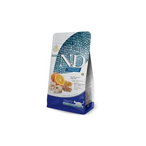 N&D Ocean Cat Merluzzo, Farro, Avena E Arancia Adult Kg.5