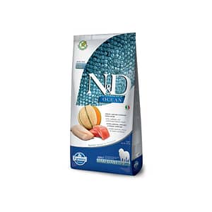 N&D Ocean Dog Salmone, Merluzzo, Cantalopo Adult Maxi Giant Kg 12