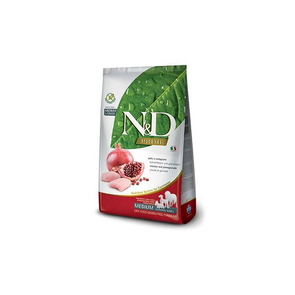 N&D Prime Dog Pollo E Melograno Adult Medium/Maxi Kg.12
