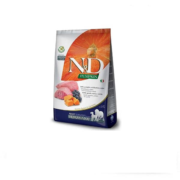 N&D Pumpkin Dog Agnello E Mirtillo Adult Medium&Maxi Kg.12