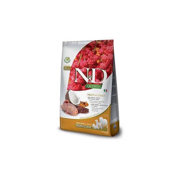 N&D Quinoa Dog Skin&Coat Quaglia,Cocco E Curcuma Adult All Breeds Kg.7
