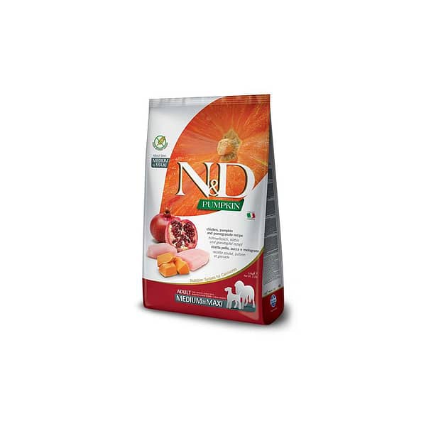 N&D Pumpkin Dog Pollo E Melograno Adult Medium&Maxi Kg.12