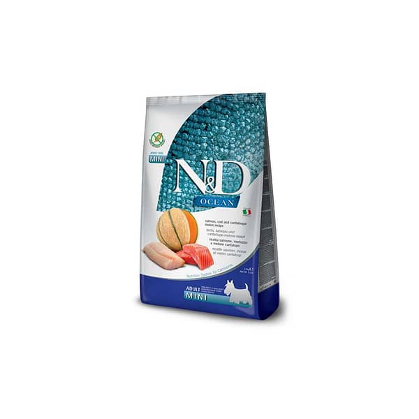 N&D Ocean Dog Salmone, Merluzzo, Cantalopo Adult Mini Kg 7