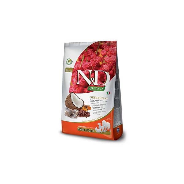 N&D Quinoa Dog Skin&Coat Aringa,Cocco E Curcuma Adult All Breeds  Kg.7