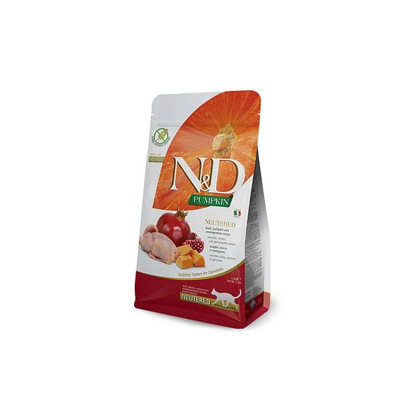 N&D Pumpkin Cat Quaglia E Melograno Adult Neutered Kg.5