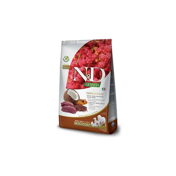 N&D Quinoa Dog Skin&Coat Cervo, Cocco E Curcuma Adult All Breeds Kg.7