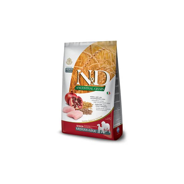 N&D Ancestral Dog Pollo E Melograno Senior Medium/Maxi Kg.12
